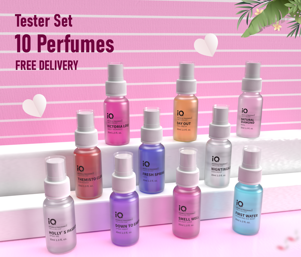 10 body mist tester set