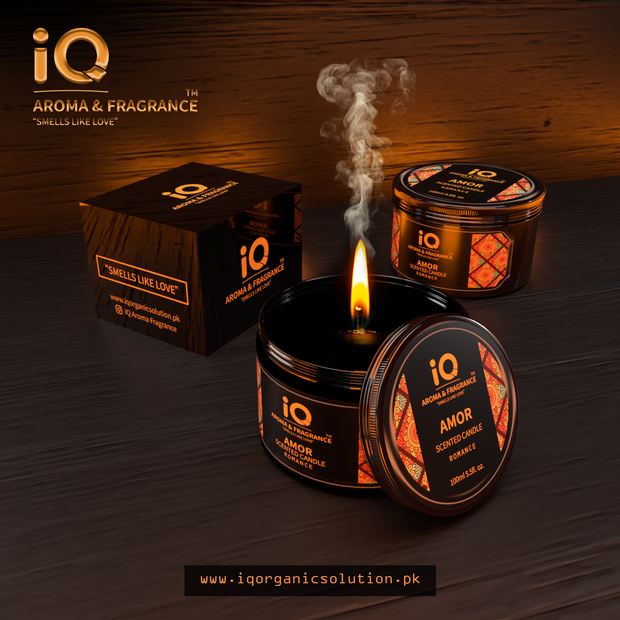 Amor Scented Candle (Romance) - IQ Organic Solution™️